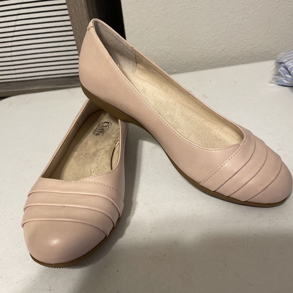 Cliffs By White Mountain Clara Pink Women's Comfort Flats Sz 10W